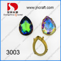 Point Back Crystal Fancy Stone con ajustes de Chaton (DZ-3003)